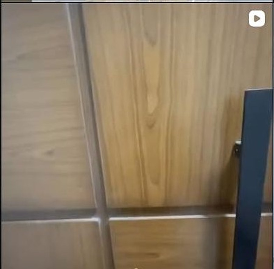 Luxury wood paneling detail